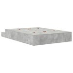 vidaXL Cadre de lit de rangement en gris béton 140x200 cm
