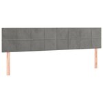 vidaXL Sommier à lattes de lit et matelas gris clair 120x190cm velours