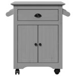 VidaXL Chariot de cuisine BODO gris 72x45x80 cm