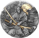 Monnaie MIYAMOTO MUSASHI Legendary Warriors 2 Oz Argent 5$ Niue 2025 (PRÉCOMMANDE)