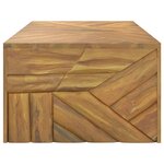 vidaXL Table basse 110x60x38 cm bois de teck solide