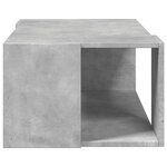 vidaXL Table basse gris béton 89 5x48x30 cm bois d'ingénierie