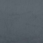 vidaXL Cadre de lit gris foncé 152x203 cm velours