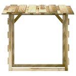 vidaXL Pergolas avec toits 4 Pièces 100x90x100 cm Bois de pin imprégné