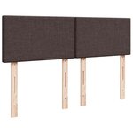vidaXL Sommier à lattes de lit avec matelas Marron foncé 160x200 cm