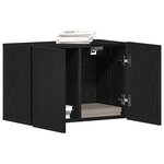 vidaXL Meuble TV Chêne noir 60x30x41 cm Bois d'ingénierie