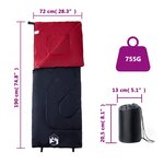 vidaXL Sac de couchage pour adultes camping 3 saisons