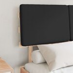 vidaXL Cadre de lit avec tête de lit rembourrée Noir 120 x 200 cm