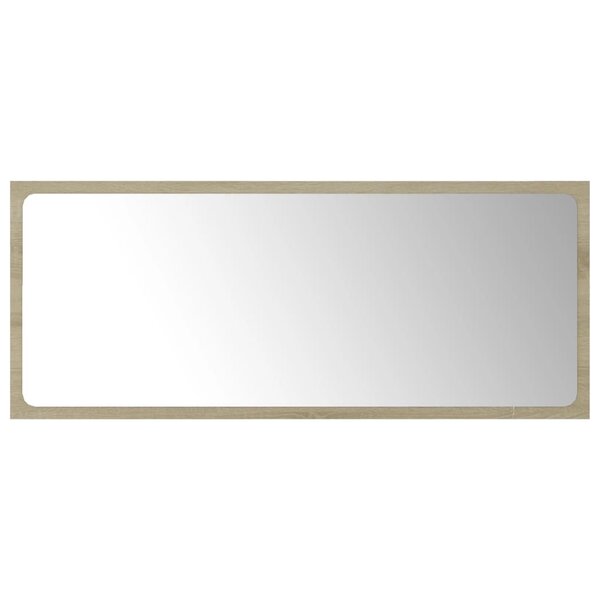 vidaXL Miroir de salle de bain Chêne sonoma 90x1 5x37 cm Aggloméré