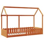 vidaXL Cadre de lit d'enfants forme de maison sans matelas 80x200 cm