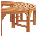 Banc d'arbre extérieur vidaXL 160 cm en bois massif d'eucalyptus
