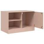 vidaXL Meubles TV 2 Pièces rose 67x39x44 cm acier