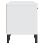 vidaXL Banc à chaussures VIKEN blanc 106x35x45 cm bois massif de pin