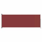 vidaXL Auvent latéral rétractable de patio 220x600 cm Rouge