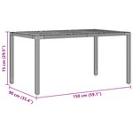vidaXL Ensemble de salle à manger de jardin 5 pièces avec coussins gris en poly rotin