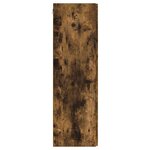 vidaXL Meuble TV mural Montage mural 2 Pièces Chêne fumé 30 x 31 x 100 cm