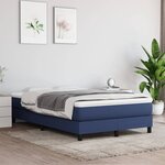 vidaXL Cadre de lit Bleu 120 x 200 cm Tissu