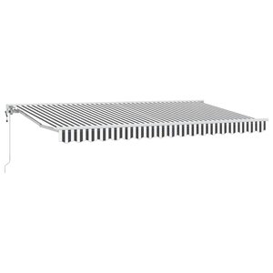 vidaXL Cadre d'auvent Anthracite et blanc 400 x 200 cm