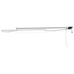 vidaXL Cadre de store rétractable électrique Blanc 3 x 2 m Aluminium