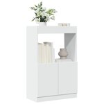 vidaXL Buffet haut blanc 63x33x100 cm bois d'ingénierie
