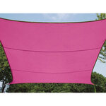 Perel Voile d'ombrage  hydrofuge  2 x 3 m  160 g/m²  polyester  rectangulaire  fuchsia