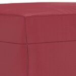 vidaXL Repose-pied Rouge bordeaux 70x55x41 cm Similicuir