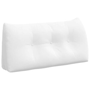 vidaXL Coussin de Dos Blanc 100 x 24 x 50 cm tissu