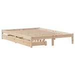 vidaXL Cadre de lit sans matelas 140x200 cm bois massif de pin
