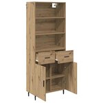 vidaXL Haut Armoire avec tiroir Chêne artisanal 69 5 x 34 x 180 cm
