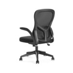 Q-connect chaise bureau rotative - Nylon maille - Max. supporte 130kg - Noir