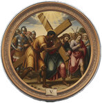 Monnaie SIMON HELPS JESUS CARRY THE CROSS Station V Via Crucis 1 Oz Argent 1$ USA 2026