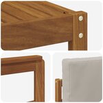 vidaXL Ensemble de canapés d'extérieur 5 pc Gris Naturel et Clair