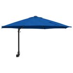 vidaXL Parasol mural de jardin bleu azur 250 cm