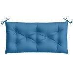 vidaXL Coussin de banc de jardin bleu mélangé 100x50x7 cm tissu