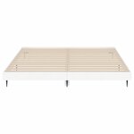 vidaXL Cadre de lit sans matelas blanc 140x200 cm bois d'ingénierie