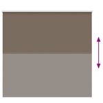 vidaXL Store enrouleur occultant café 160x130cm largeur du tissu