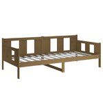 vidaXL Lit de jour sans matelas marron miel bois pin massif 90x200 cm