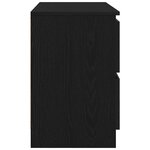 vidaXL Meuble TV noir 80x35x54 cm bois d'ingénierie