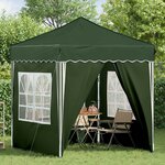 vidaXL Tente de fête pop-up 195 x 195 x 245 cm Vert Tissu Oxford