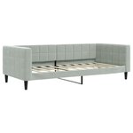 vidaXL Lit de repos gris clair 90x190 cm velours