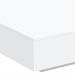 vidaXL Table basse blanc 100x100x31 cm bois d'ingénierie