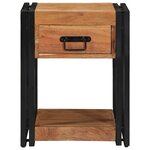vidaXL Table de Nuit 40x40x50 cm en Bois d'Acacia Massif