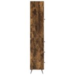 vidaXL Ensemble de Meubles 2 Pièces Chêne fumé 34 5 x 34 5 x 90 cm
