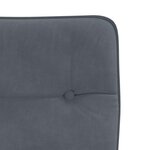 vidaXL Chaises à manger lot de 4 Gris foncé Velours