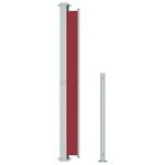 vidaXL Auvent latéral rétractable de patio 180x300 cm Rouge