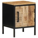 vidaXL Cabinet de chevet Marron et noir 30 x 30 x 40 cm