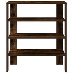 vidaXL Étagère à chaussures chêne fumé 61x32x70 cm bois d'ingénierie