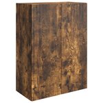 vidaXL Armoire Murale 66 x 34 5 x 90 cm Bois d'ingénierie Chêne fumé