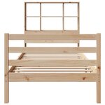vidaXL Lit bibliothèque sans matelas 90x190 cm bois de pin massif