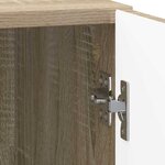 vidaXL Cabinet de chevet Chêne Sonoma 43 x 34 5 x 50 cm